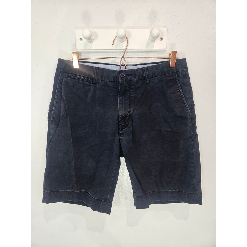 Polo Ralph Lauren Mens Navy Blue Stretch Classic Fit Chino Shorts Size 33